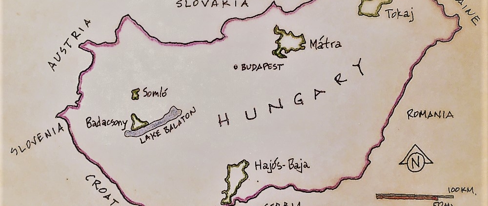 Hungary Wine Map